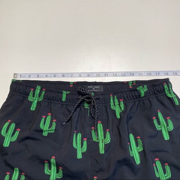 Ocean Current Volley Shorts Cactus Cacti Swim Shorts Mesh Lined Stretch Sz XXL - Picture 7 of 14